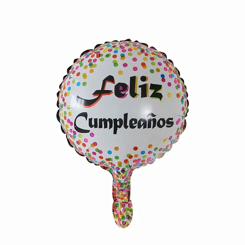 10 Inch Spanish Happy Birthday Foil Balloon FELIZ CUMPLEANOS Globos Birthday Party Decoration Foil Balloons