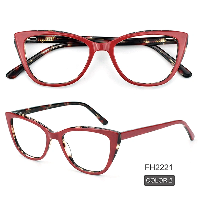 PH2221 Ready Good Fashion Cat Eye Brand Optical Frames Eyeglasses Acetate Glasses