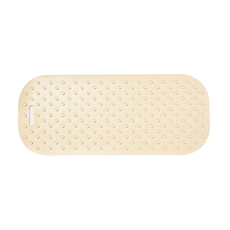 Rubber bath shower mat non slip silicone bathtub mat for tub bathroom with suction cups