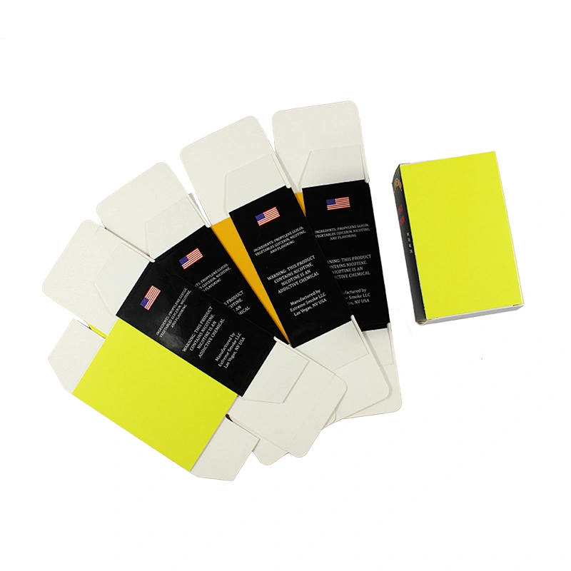 laminated glossy paper package box for vaping oil