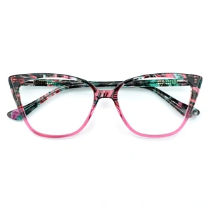 PH2218 Wholesale Custom Trend Optical Frame Eyeglasses River Acetate Cat Eye Glasses