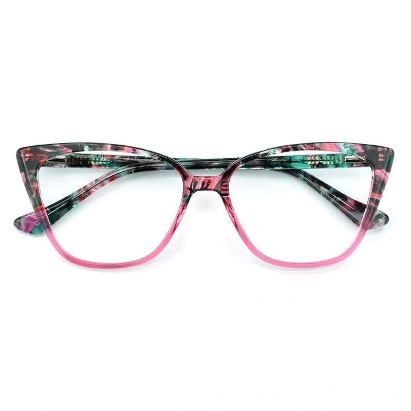 PH2218 Wholesale Custom Trend Optical Frame Eyeglasses River Acetate Cat Eye Glasses