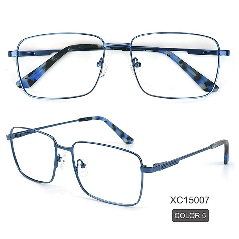 China Manufacturers Design Metal Square Eyeglasses Ready Stock Optical Frames