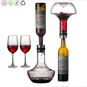 Waterfall crystal glass decanter