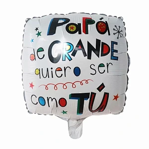 Multi-style 18 inch Spanish Happy Father's Day Feliz Papa Foil Helium Balloons Party Decorations