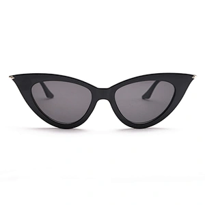 High Quality Women's Small Retro Modern High Pointed Cat Eye Sunglasses