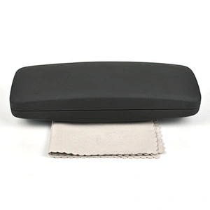 Custom Logo Fashion Metal Leather Glasses Cases For Glasses Optical Frame Computer Eyewear Box
