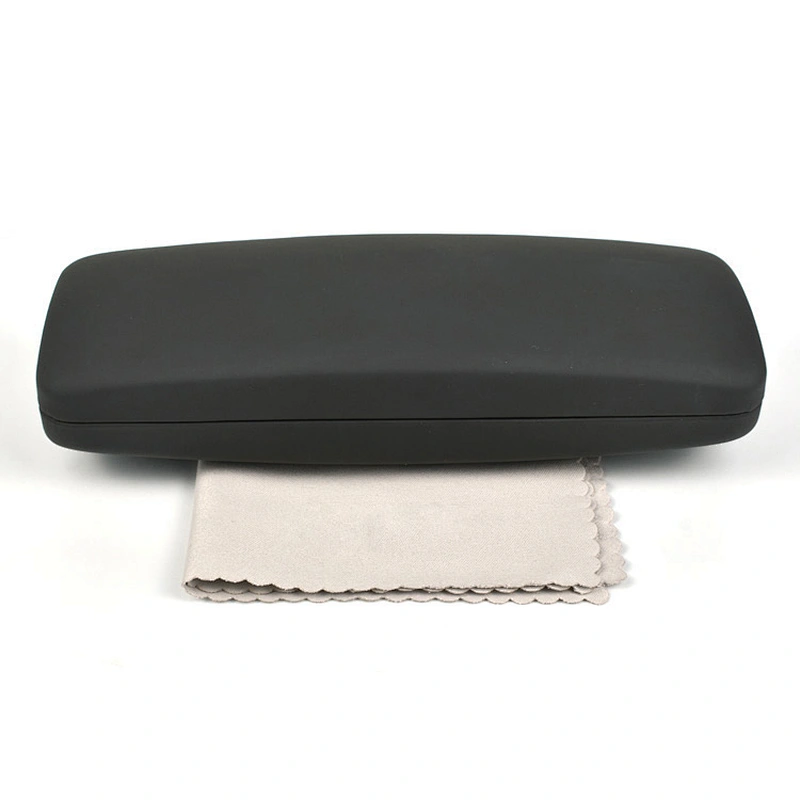 Custom Logo Fashion Metal Leather Glasses Cases For Glasses Optical Frame Computer Eyewear Box