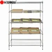 wire display chrome rack