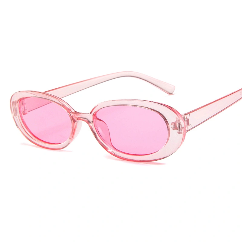 2020 best selling cheap plastic frame luxury shades women oval round clear sunglasses