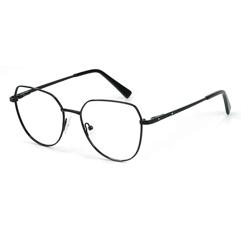 3 color metal over sized optical frame flat top newest design eyeglasses frame