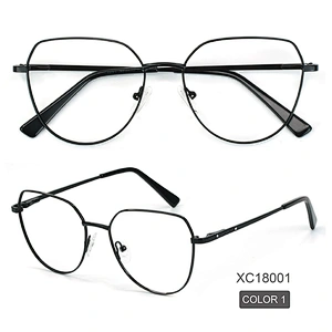 3 color metal over sized optical frame flat top newest design eyeglasses frame