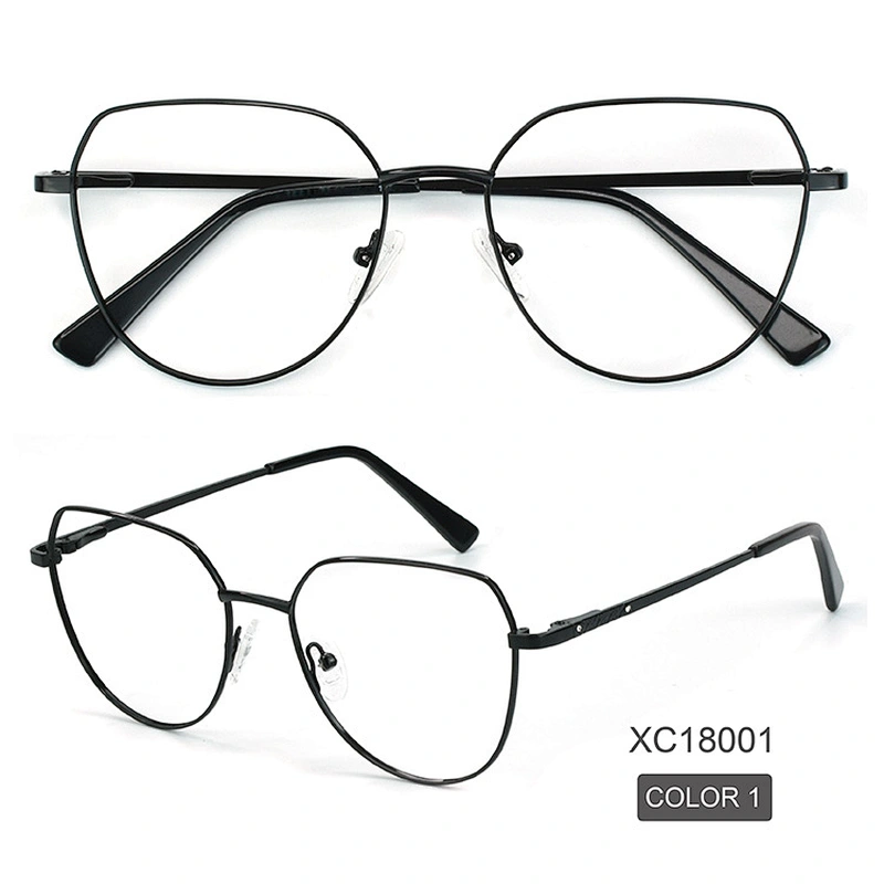 3 color metal over sized optical frame flat top newest design eyeglasses frame