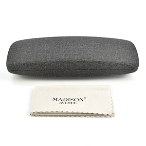 S size Ready To Ship Black Leather Glasses Cases High End Cheap Eyeglasses Box