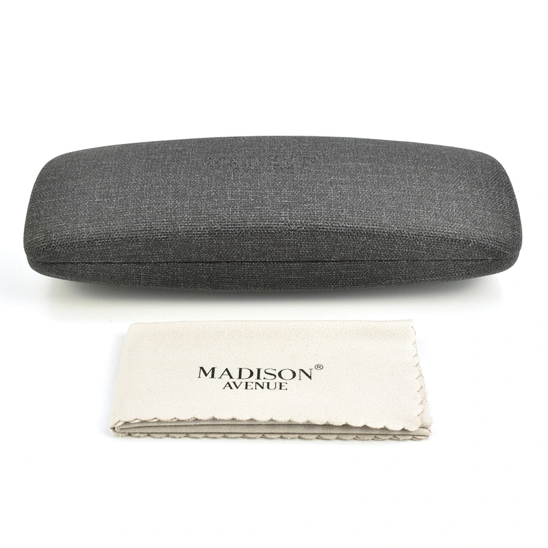 S size Ready To Ship Black Leather Glasses Cases High End Cheap Eyeglasses Box