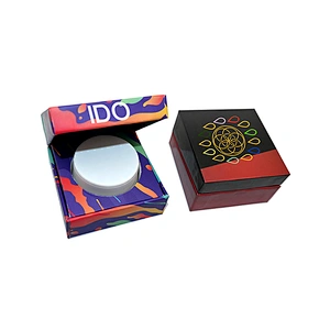 Custom Printed CBD Wax Oil Concentrate jar paper box Container glass Dab Jar packaging box