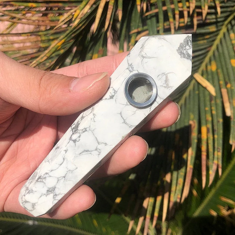 Wholesale high quality natural quartz stone crystal smoking pipes weed accessories
