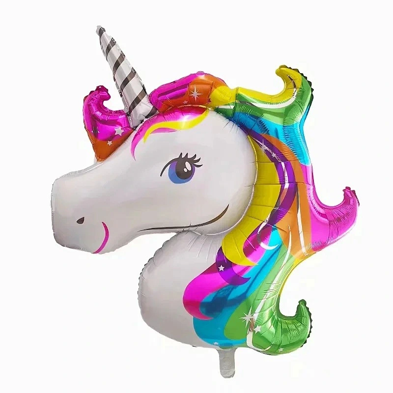 Large Size Unicorn Foil Helium Balloons Birthday Party Decorations for Girls Women