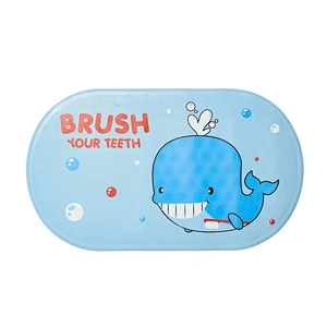 Custom rubber bath mat baby shower bath tub anti slip mat with printing