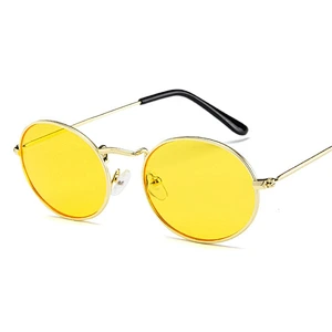 High quality Unisex Luxury Brand Designer Women Bee Oval Sun Glasses Vintage Black 2021 New Fashion Round Sunglasses