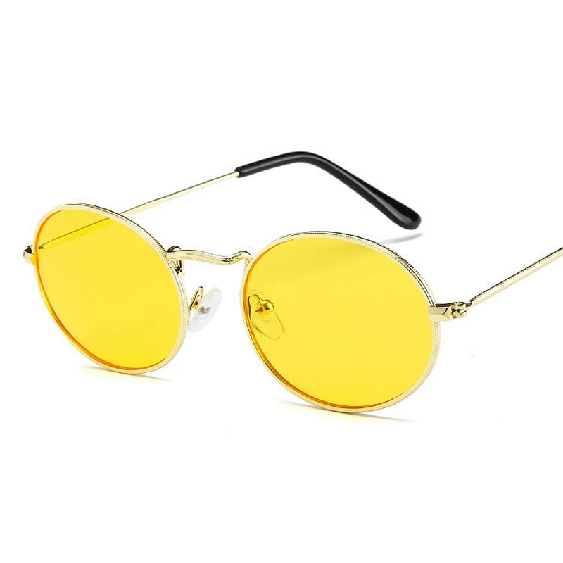 High quality Unisex Luxury Brand Designer Women Bee Oval Sun Glasses Vintage Black 2021 New Fashion Round Sunglasses