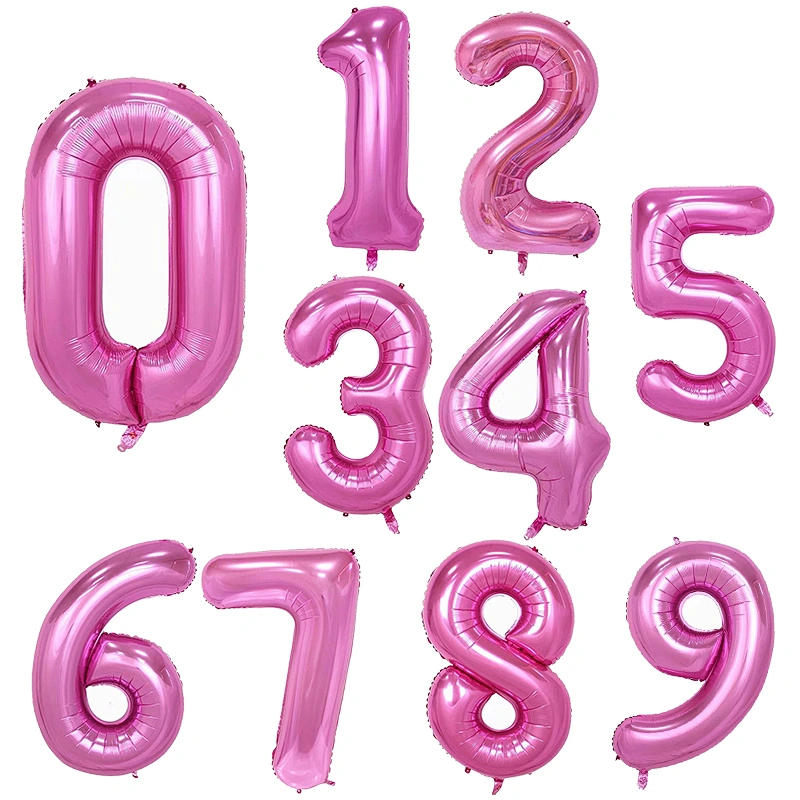 30 Inch Foil Number Balloon From 0 to 9 Digital Balloons For Wedding Birthday Party Decoration Balloons