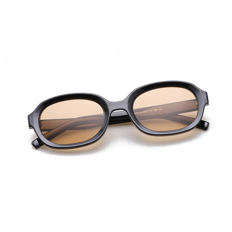 New latest model oval concave sun glasses 10 colors trend retro women sunglasses