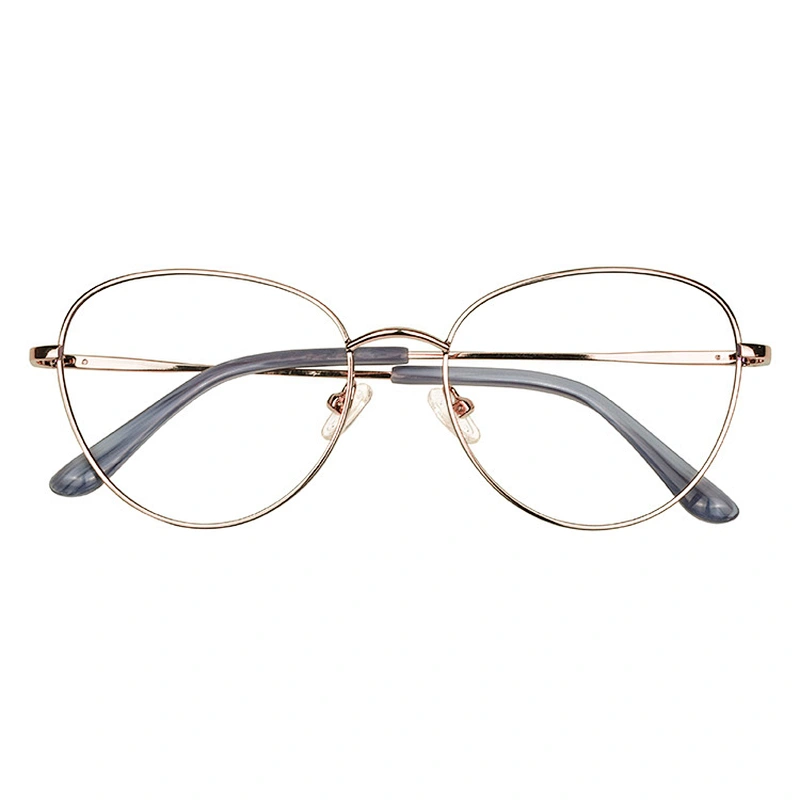 amazon hot sell custom ready stock eye glass eyewear gold metal eyeglasses optical frames for shop