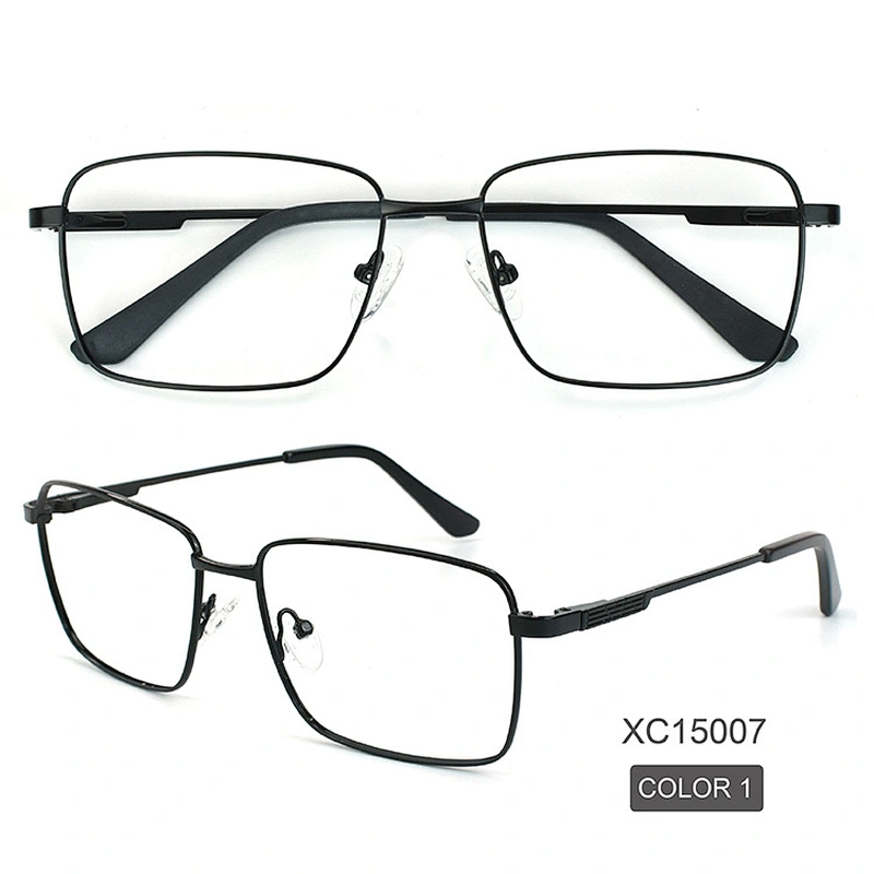 China Manufacturers Design Metal Square Eyeglasses Ready Stock Optical Frames