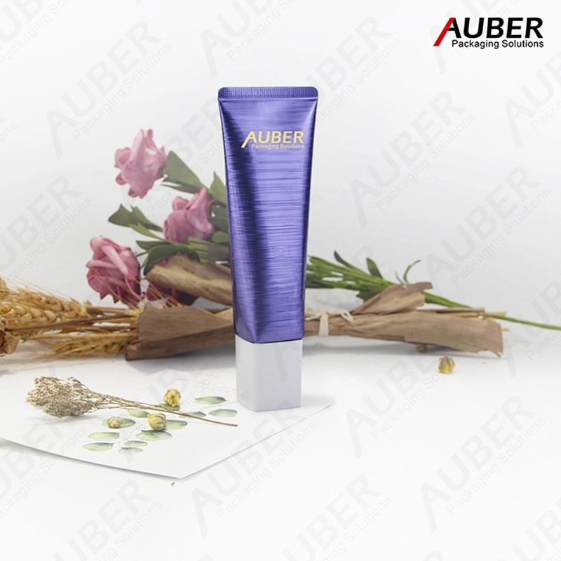 Purple brushed HGL tube with white screw on cap