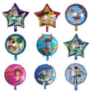 Hot Sale Birthday Party Decoration Balloon 18 Inch Round Shape Buzz Lightyear Foil balloon