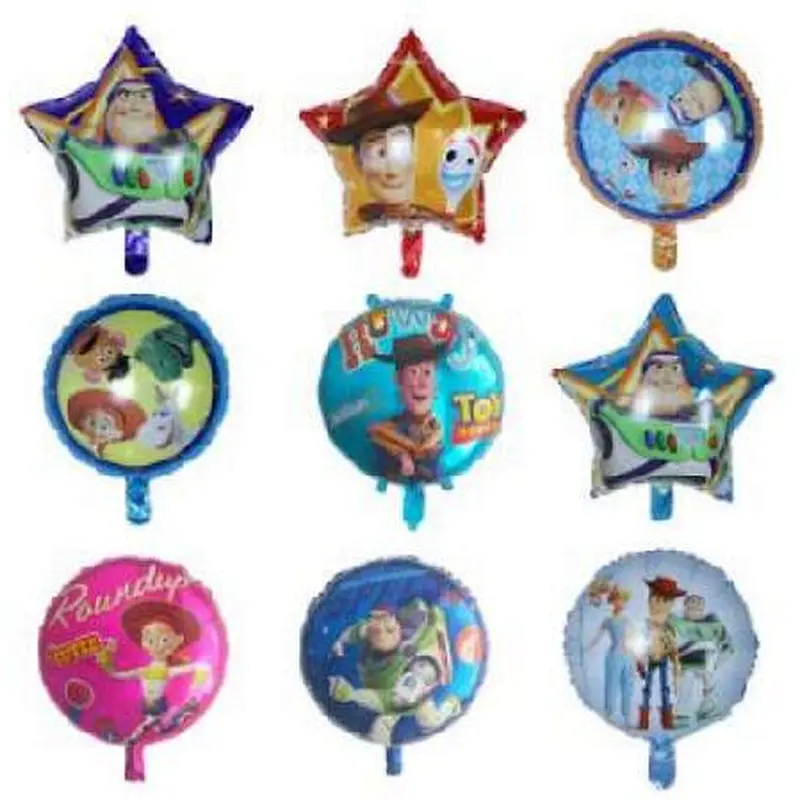 Hot Sale Birthday Party Decoration Balloon 18 Inch Round Shape Buzz Lightyear Foil balloon