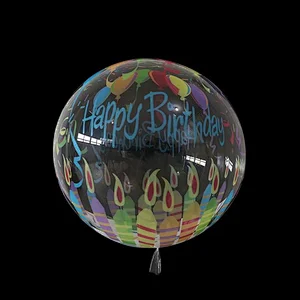 20 inch PVC Transparent Bobo Bubble Helium Balloons Birthday Wedding Party Decorations Globos