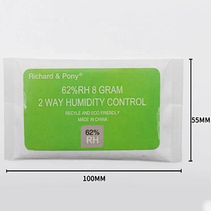 1L Airtight UV glass weed container jar with Humidity control pack weed accessories