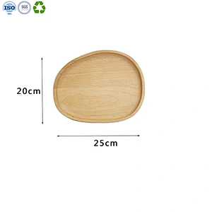 Wood cartoon cutlery plate