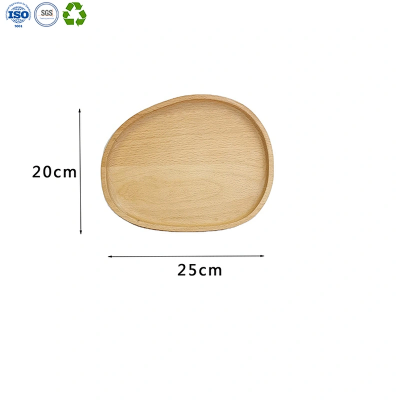 Wood cartoon cutlery plate