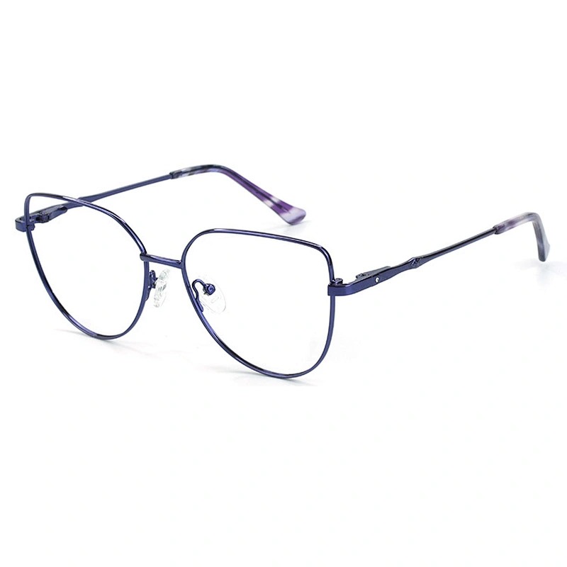 2021 elegant metal eyeglasses frame over size 5 color popular optical frame