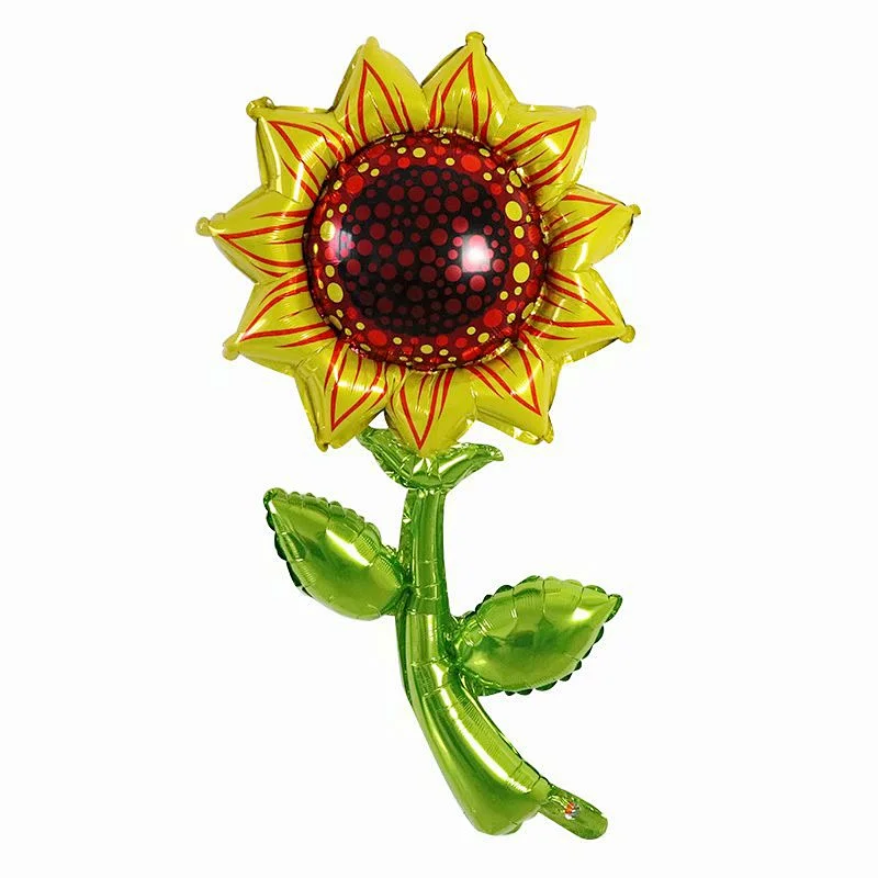 New Design 49*92 cm Rose Sunflower Shaped Foil Helium Balloons Birthday Party Decorations