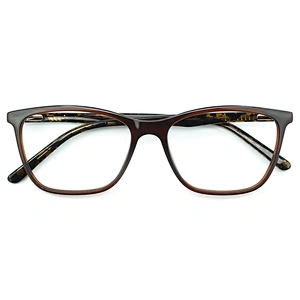 Fashionable Acetate Frames Glasses PC Lens Square Optical Eyewear Glasses