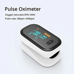 Rechargeable finger clip pulse oximeter Built-in lithium battery OLED screen heart rate monitor