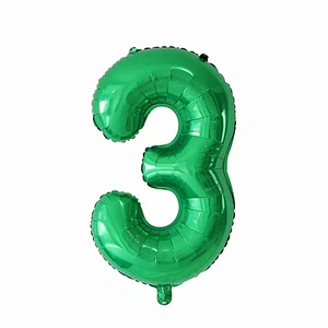 New Design 5pcs Cartoon Cute Dinosaur 30 Inch Number Foil Star Balloon Set