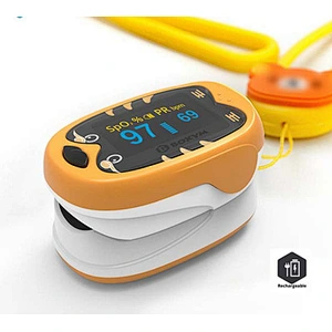 Rechargeable Home Finger Pulse Oximeter OLED Screen Blood Oxygen Saturation Heart Rate Monitor
