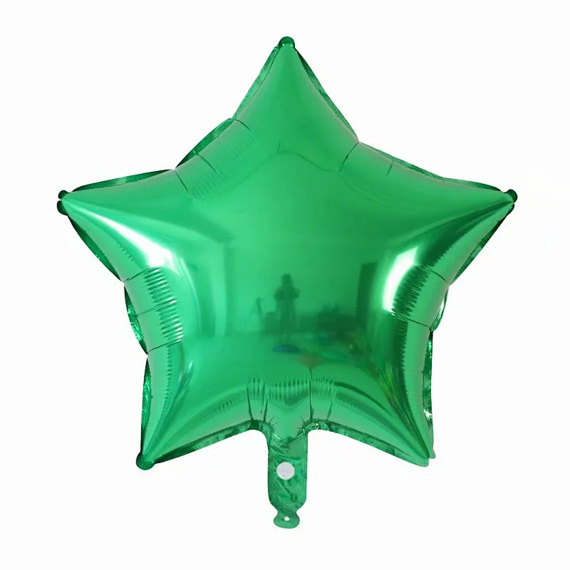 Multiple Color 18 inch Plain Pure Star Shaped Foil Helium Balloons Birthday Party Decorations