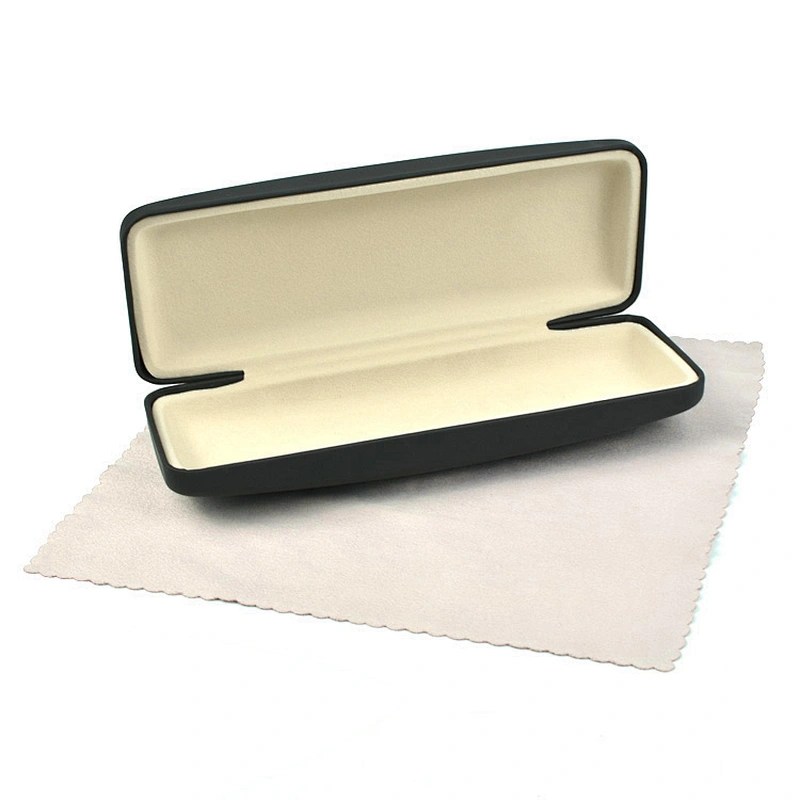 Custom Logo Fashion Metal Leather Glasses Cases For Glasses Optical Frame Computer Eyewear Box