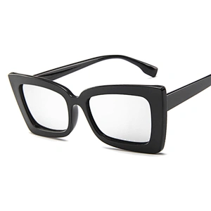 Custom 2021 Fashion Designer Big Square Frame Rectangle Men Women Plastic Trendy Oversized Shades Sun Glasses Sunglasses 2020