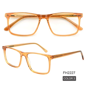PH2227 Newest trend square acetate full rim black optical eye glasses frames ready goods