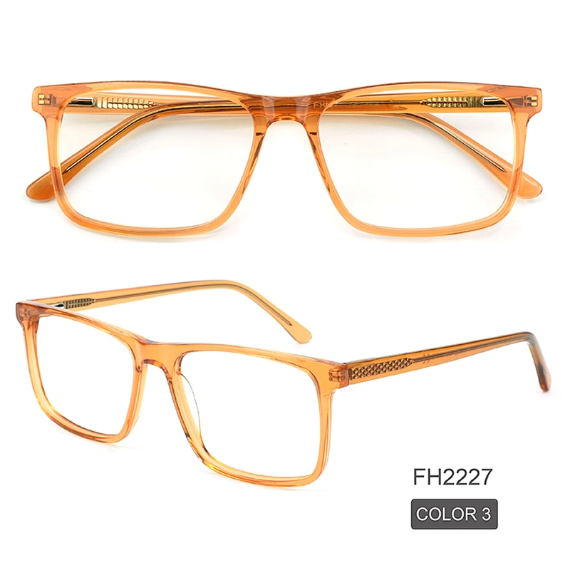 PH2227 Newest trend square acetate full rim black optical eye glasses frames ready goods