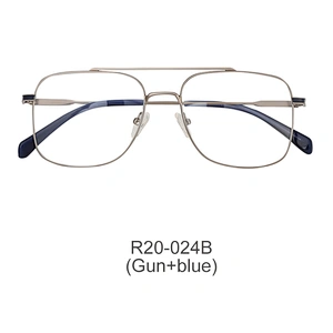 classic double bridge men eyeglasses care products square metal
