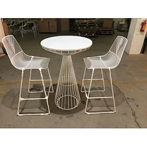 Metal wire dry bar table