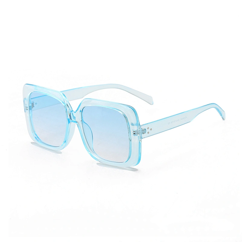 Amazon Hot Eyewear 2021 Square Fashion Oversized Leopard Women Sunglasses